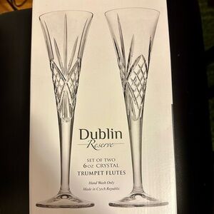 Crystal Trumpet Flutes (set of two)